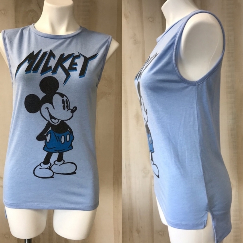Disney Mickey tank blue size medium